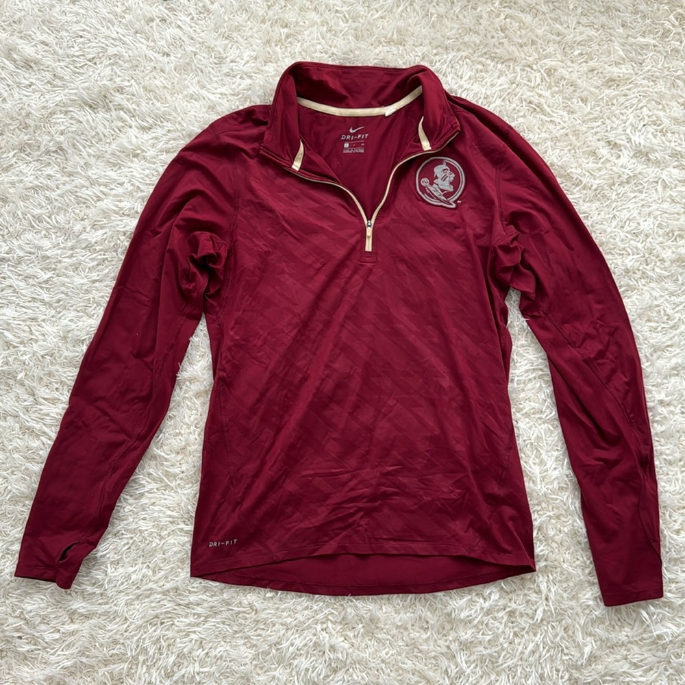 FSU Florida State Nike Dri-Fit Quarter zip